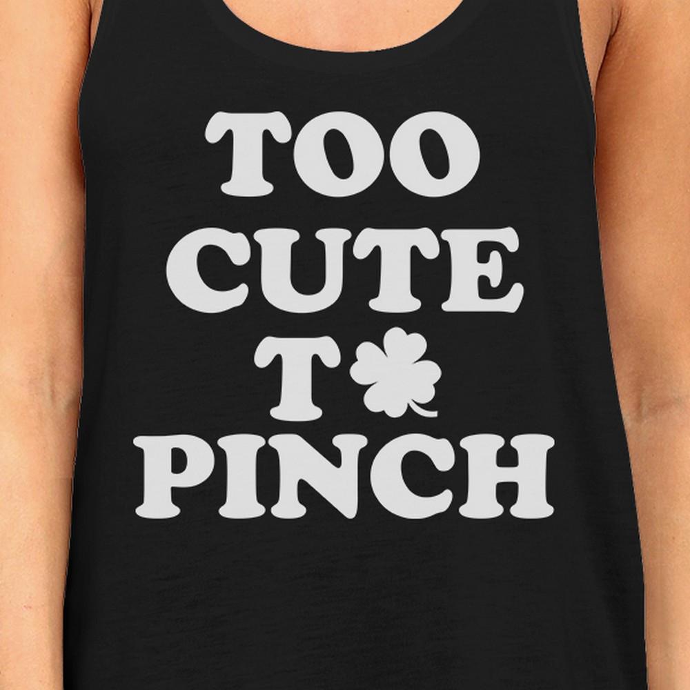 Too Cute To Pinch Women's Black Cute Tank Top Sleeveless Tanks