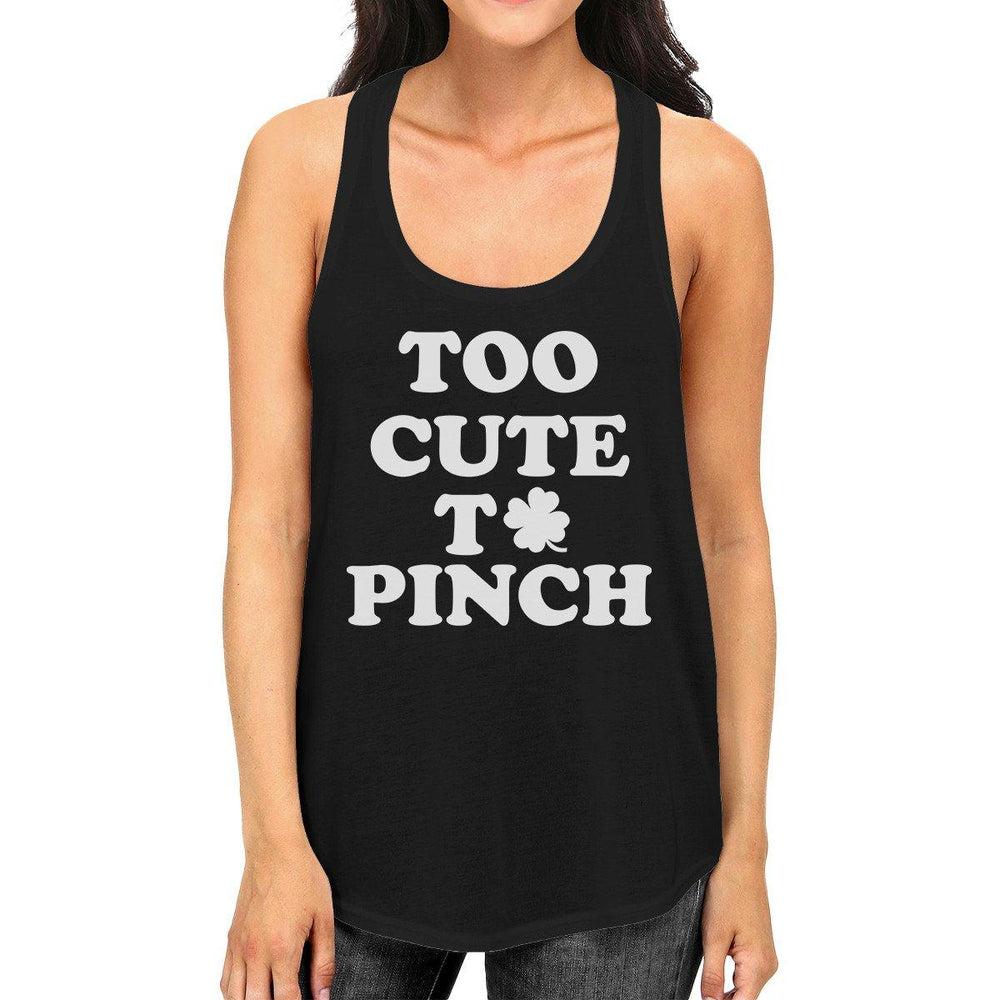 Too Cute To Pinch Women's Black Cute Tank Top Sleeveless Tanks