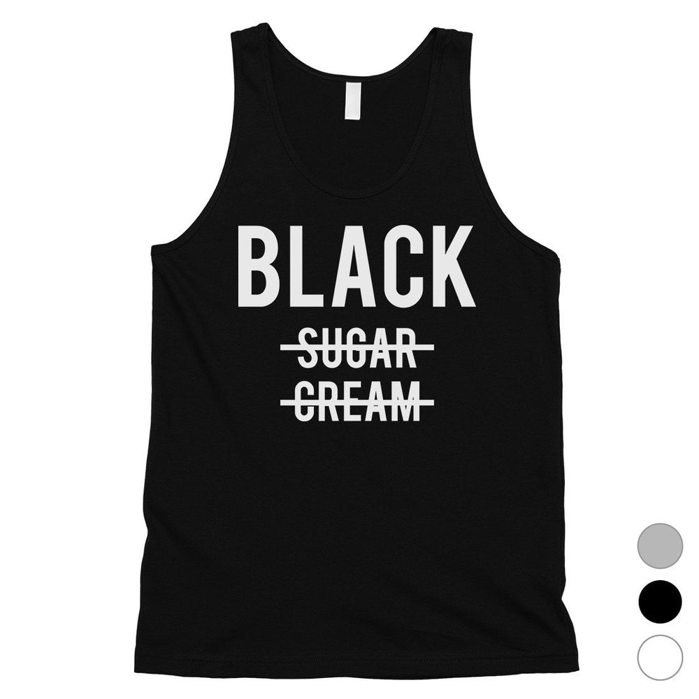 365 Printing Black No Sugar Cream Mens Strong Confidence Workout Tank Top