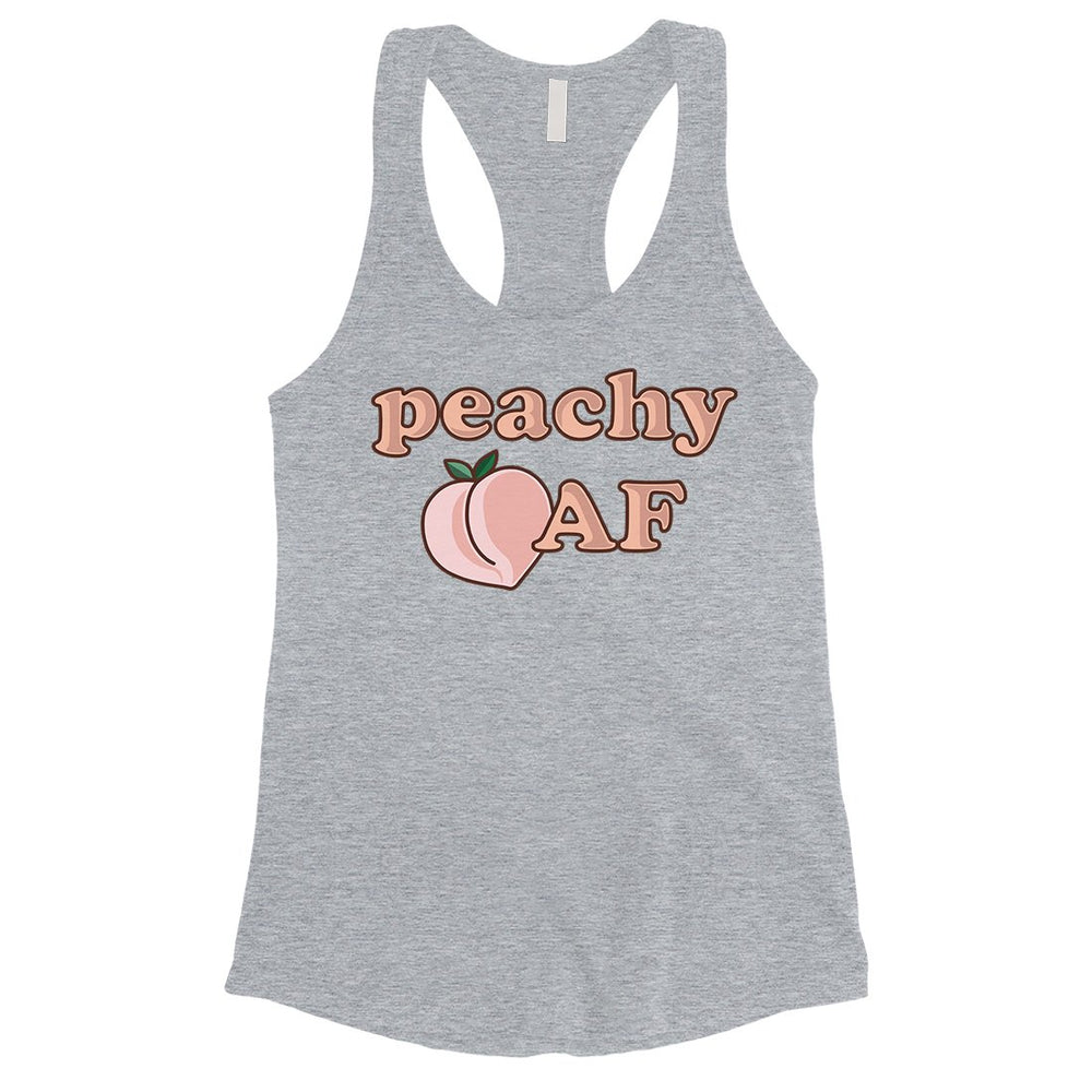 365 Printing Peachy AF Womens Cute Lovely Workout Tank Top