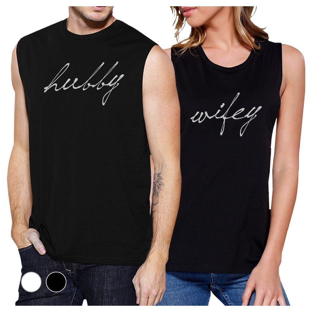 Hubby Wifey Couples Muscle Tank Tops Unique Anniversary Gift Ideas