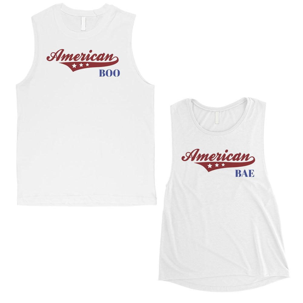 American Boo Bae Couples Muscle Tank Tops Cute Honeymoon Tank Tops