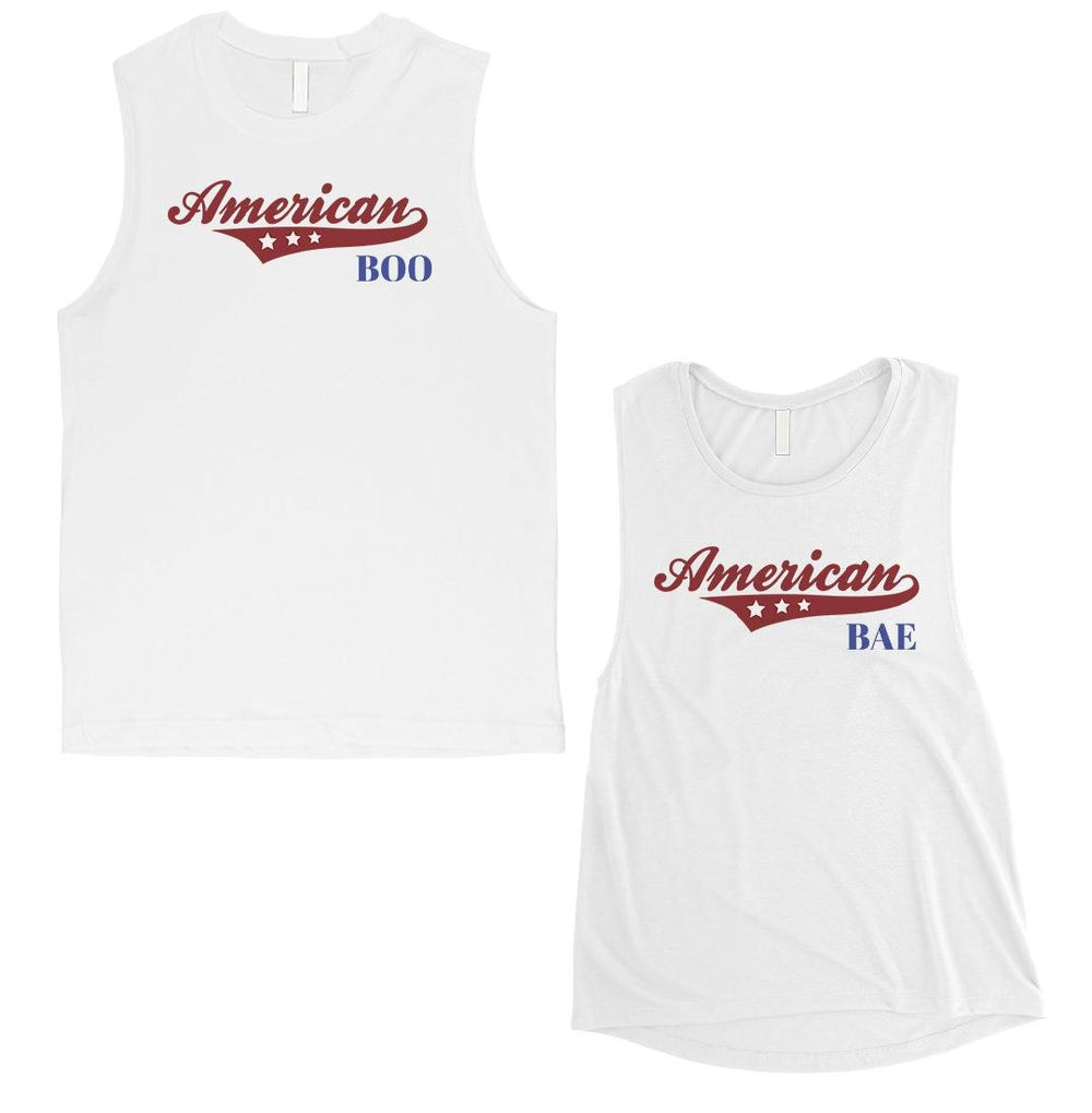 American Boo Bae Couples Muscle Tank Tops Cute Honeymoon Tank Tops