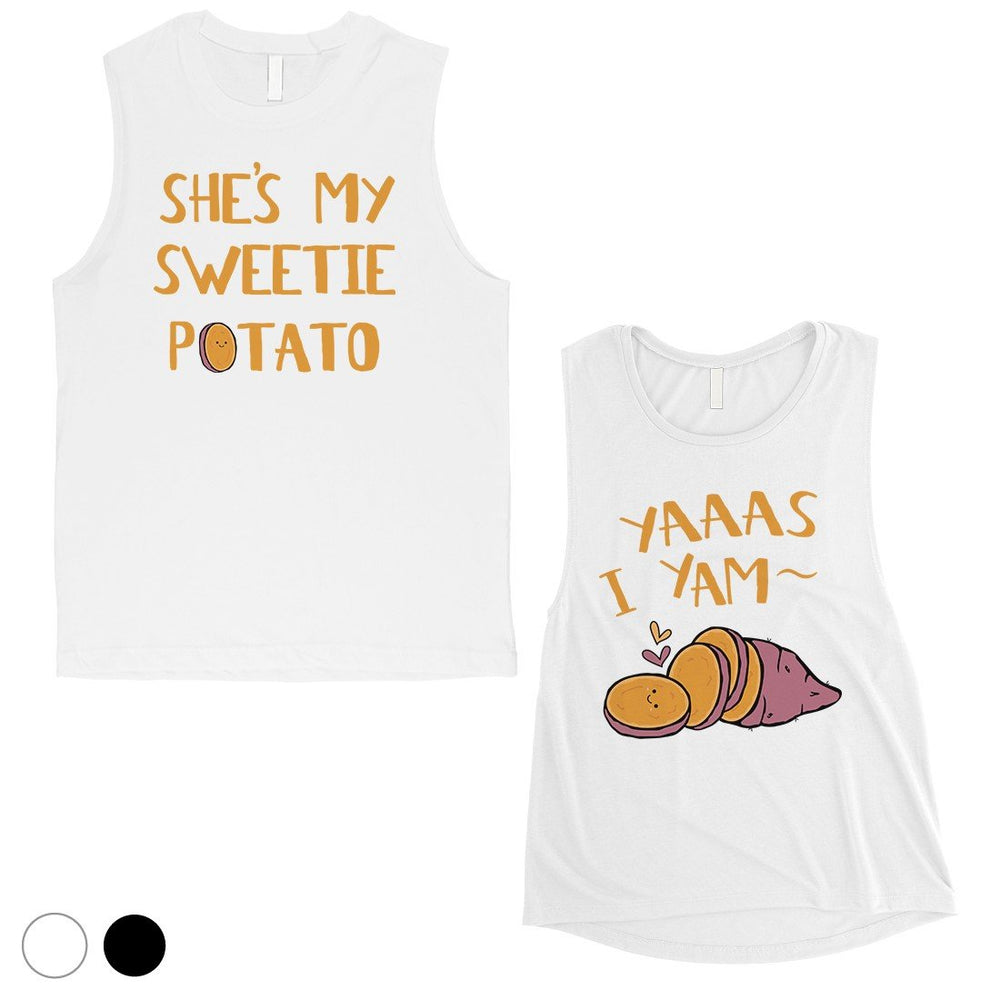 Sweet Potato Yam Matching Muscle Tank Tops Funny Anniversary Gift