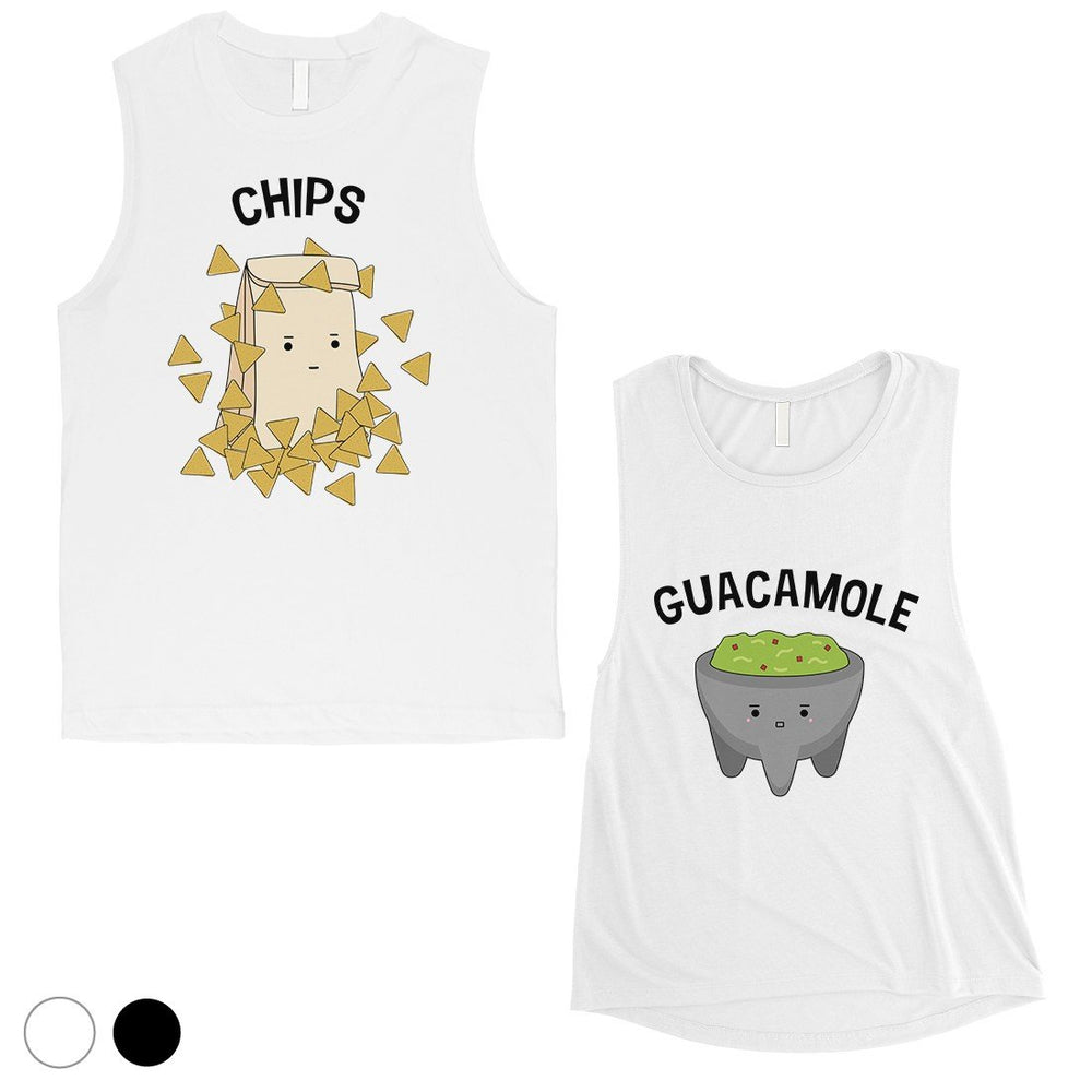Chips & Guacamole Matching Muscle Tank Tops Funny Wedding Gift
