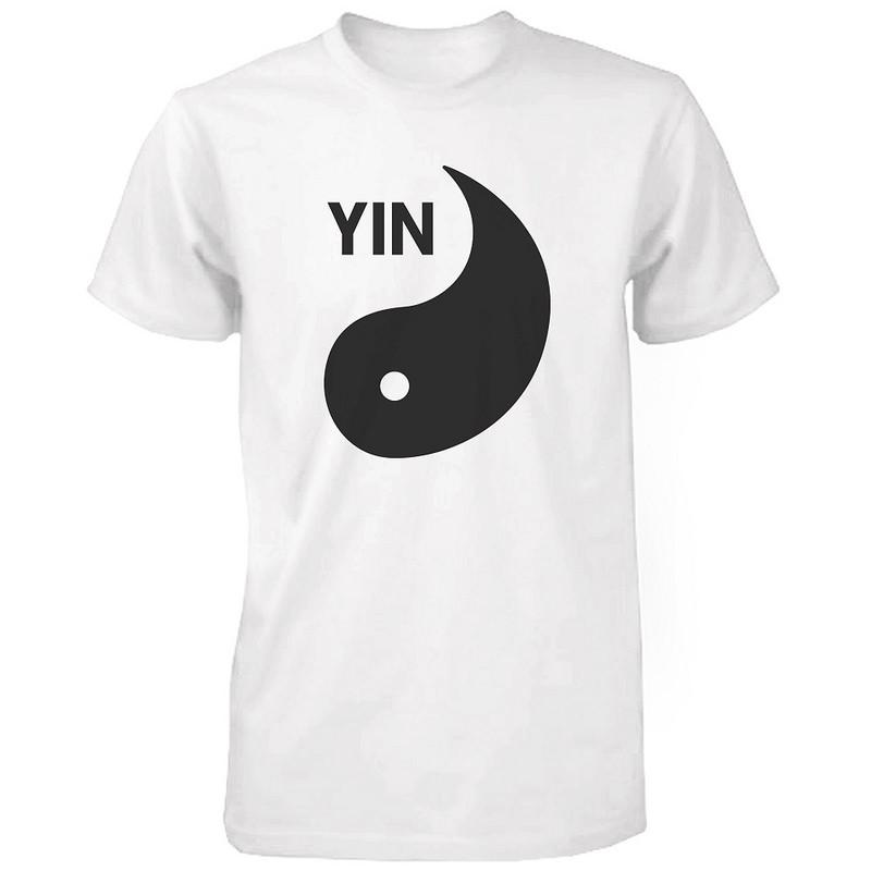 Yin Yang Black and White Shirts Matching Tshirts Cute Asian Couple Tees