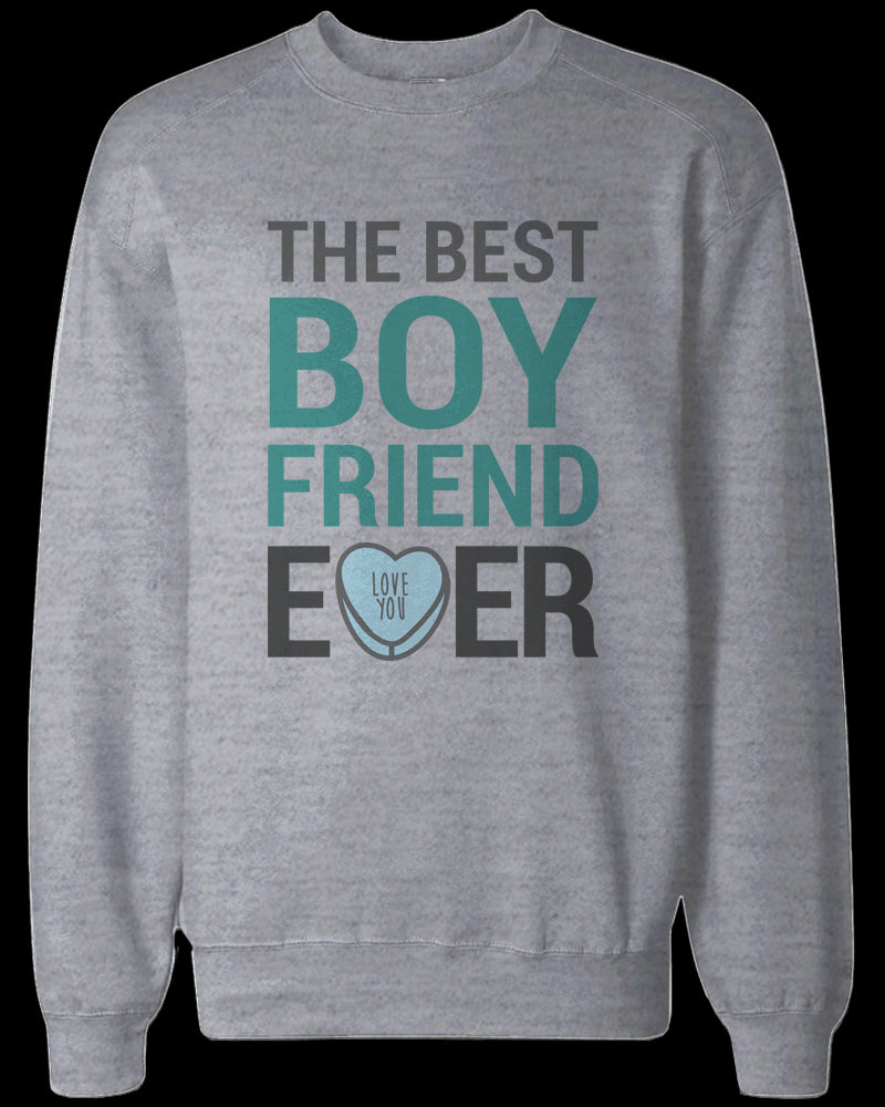 Best Boyfriend and Girlfriend Ever Couple Sweatshirts Valentine's Day Gift