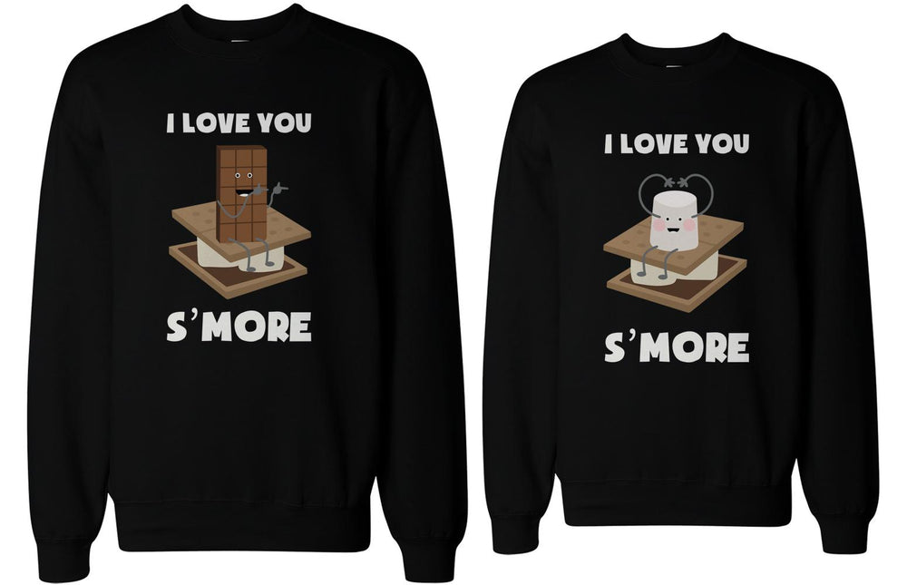 I Love You S'more Matching Couple Sweatshirts Cute Valentine's Day Gift