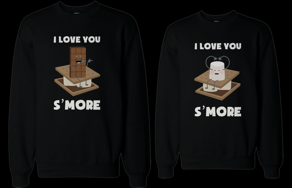 I Love You S'more Matching Couple Sweatshirts Cute Valentine's Day Gift