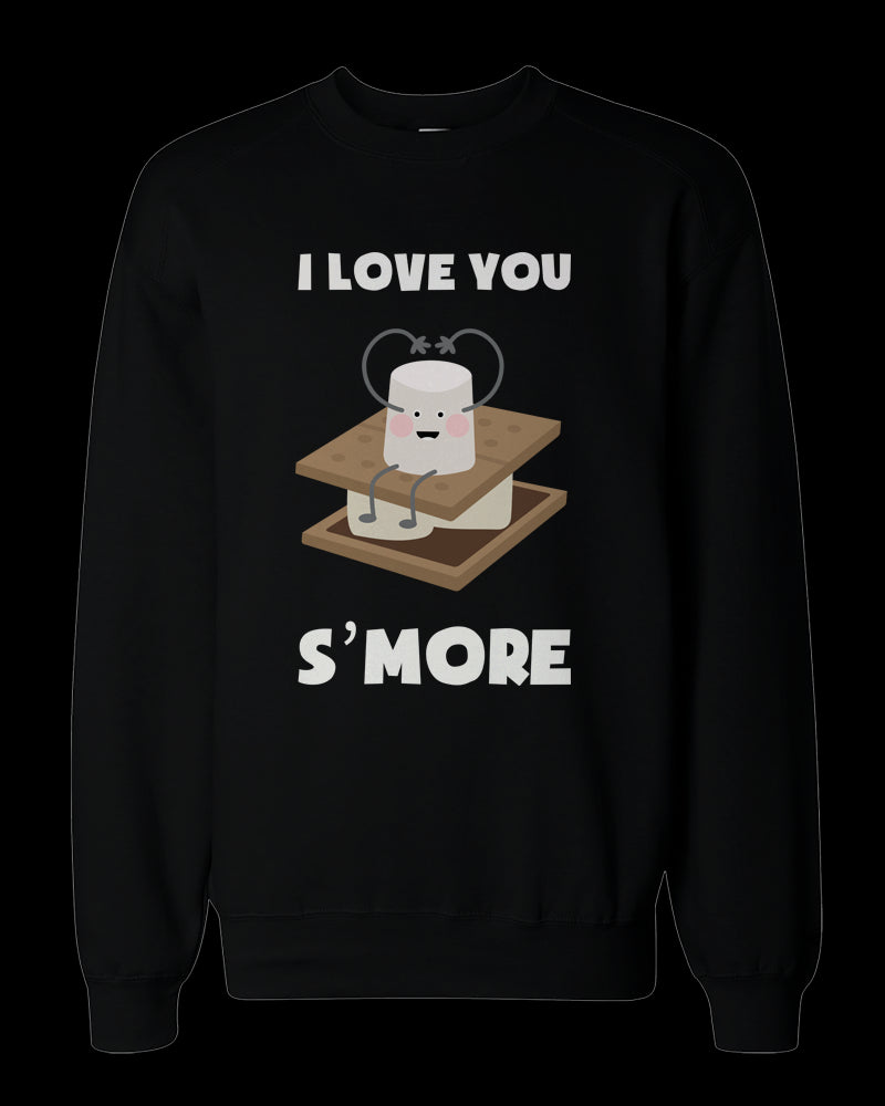 I Love You S'more Matching Couple Sweatshirts Cute Valentine's Day Gift