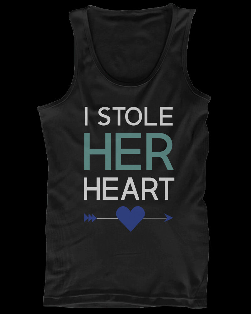 I Stole Her Heart, So I'm Stealing His Funny Matching Couple Tank Tops