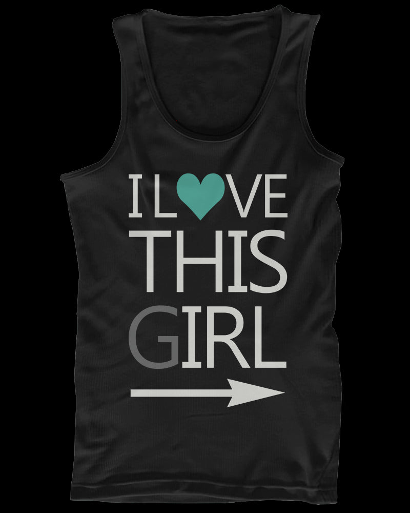 I Love This Guy and Girl His and Her Matching Tank Tops for Couples