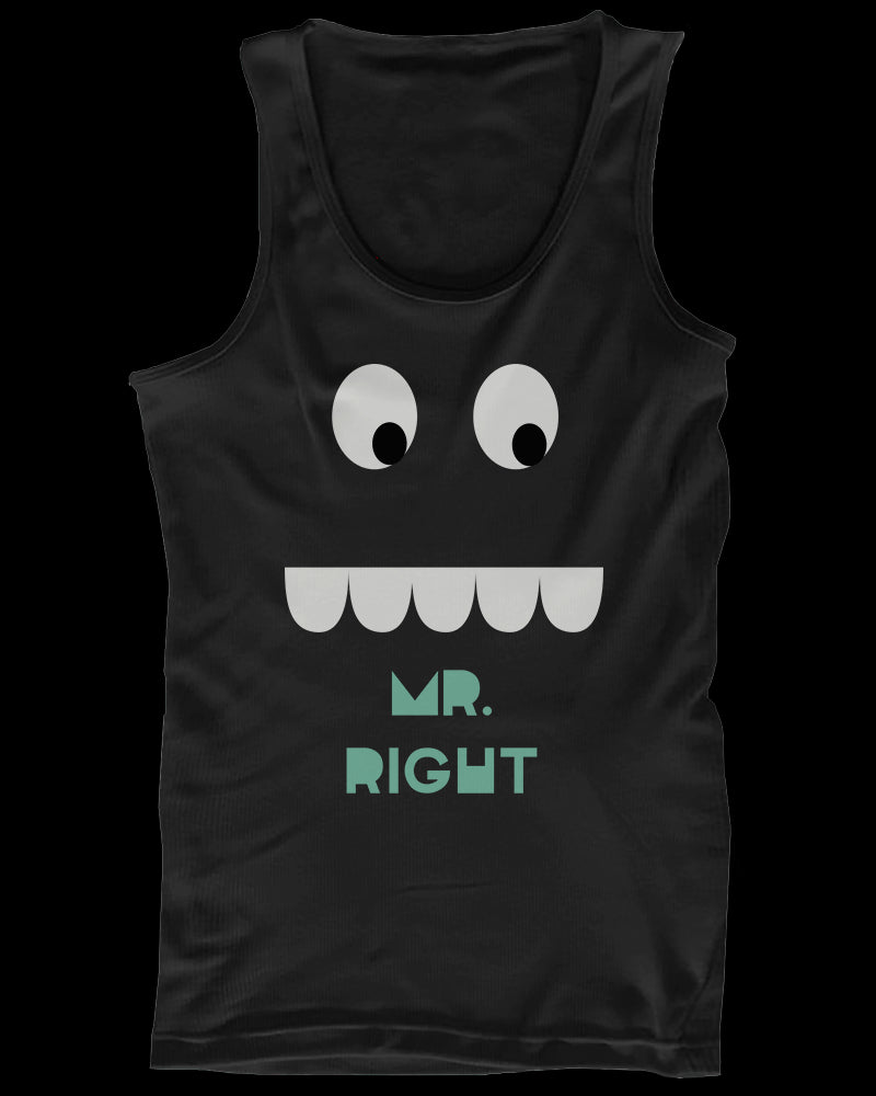 Mr. Right and Mrs. Always Right His and Her Matching Tank Tops for Couples