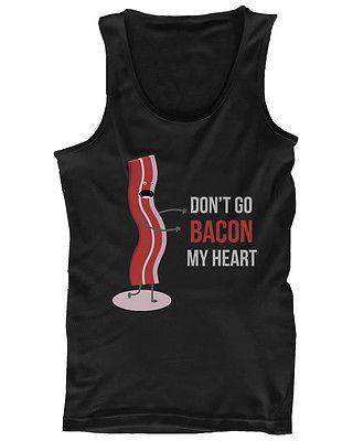 Don't Go Bacon My Heart, I Couldn't If I Fried Matching Couple Tank Tops