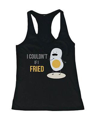 Don't Go Bacon My Heart, I Couldn't If I Fried Matching Couple Tank Tops