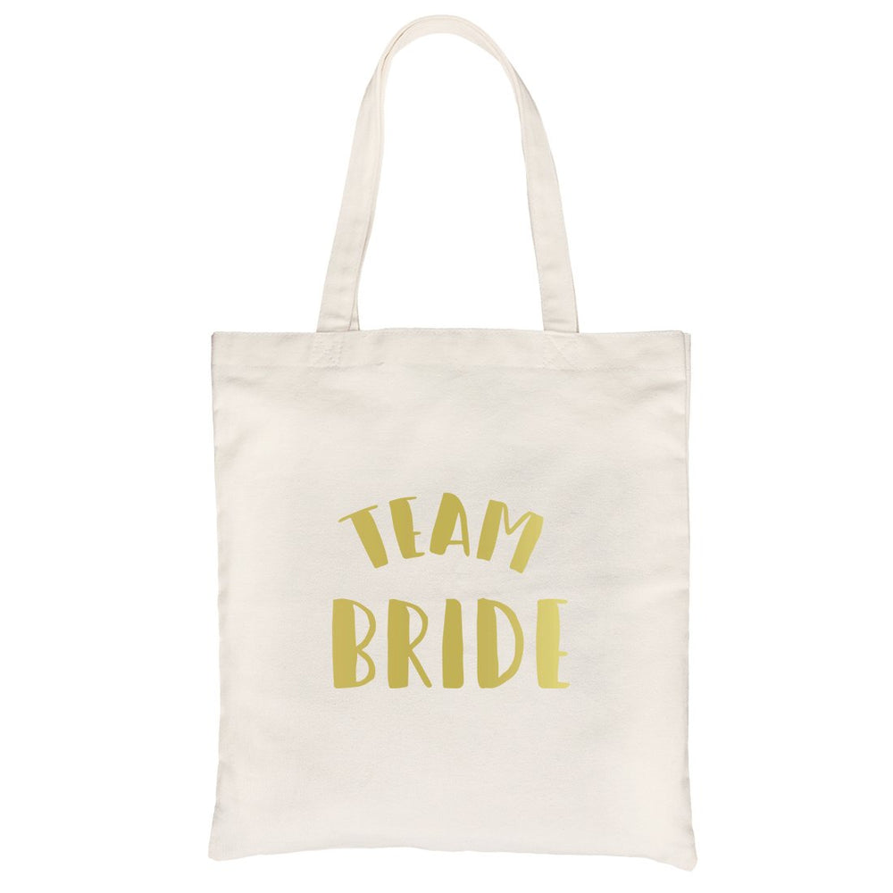 Bride Team Bride-GOLD Canvas Shoulder Bag Thoughtful Matching Fun