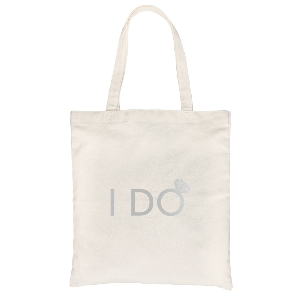 I Do She Said Yas-SILVER Canvas Shoulder Bag Powerful Bridal Gift