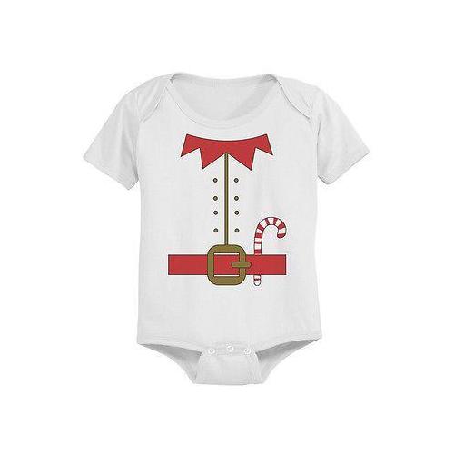 Cute Elf Outfit Baby Bodysuit - Pre-Shrunk Cotton Snap-On Style Baby Bodysuit