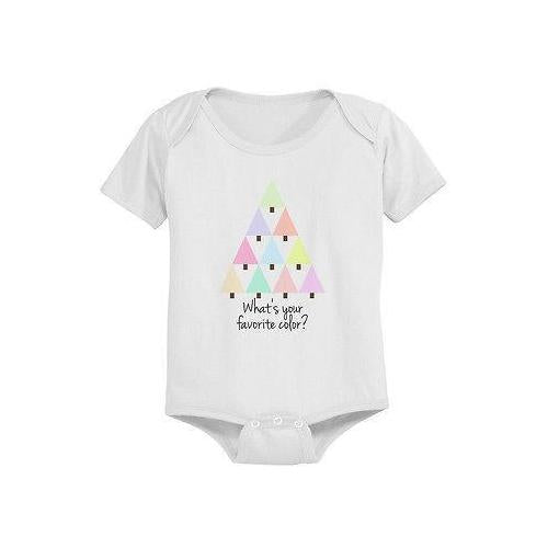 Cute Christmas Tree Baby Bodysuit - Pre-Shrunk Cotton Snap-On Style Baby Bodysuit