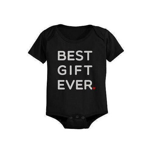 Best Gift Ever Baby Bodysuit - Pre-Shrunk Cotton Snap-On Style Baby Bodysuit