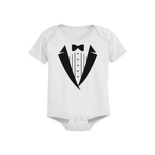 Cute Tuxedo Baby Bodysuit - Pre-Shrunk Cotton Snap-On Style Baby Bodysuit