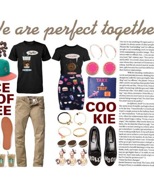 Ice Coffee & Cookie Together, We Are Perfect Matching Couple Shirts (his & hers Set)