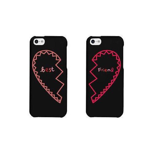 Best Friend Half Heart Matching Phonecases Cute BFF Phone Covers Gift