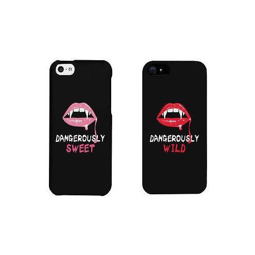 Dangerously Sweet And Wild Lips Cute BFF Matching Phone Cases Gift