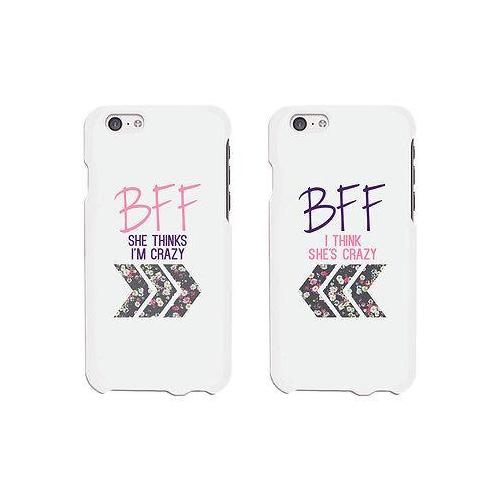 BFF Floral Arrow Cute BFF Matching Phone Cases For Best Friends Gift