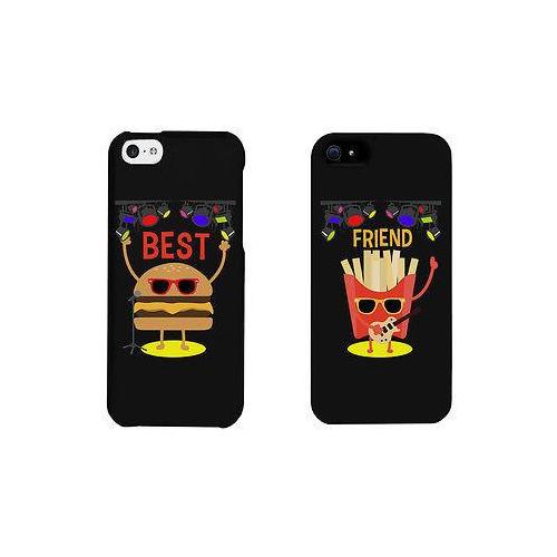 Hamburger And Fries Rock Stars Cute BFF Matching Phone Cases Gift