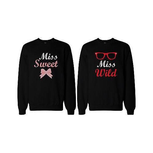 BFF Matching SweatShirts Sweet and Wild Sweaters for Best Friends