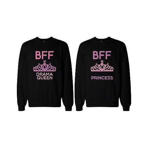 Cute Matching BFF Sweatshirts for Best Friends Drama Queen and Princess