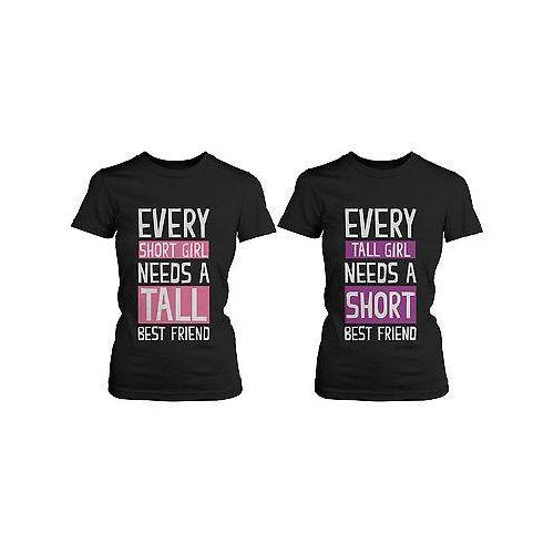 Best Friend Shirts - Short and Tall Best Friends BFF Matching T-shirts