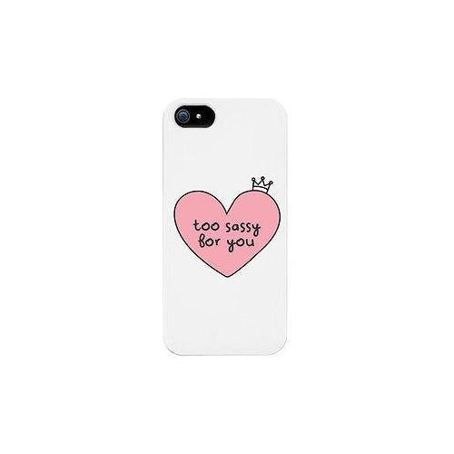 Too Sassy For You Funny Phone Case Cute Graphic Design Printed Phone Cover