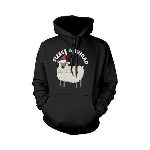 Funny Christmas Graphic Hoodies - Fleece Navidad Unisex Black Hoodie