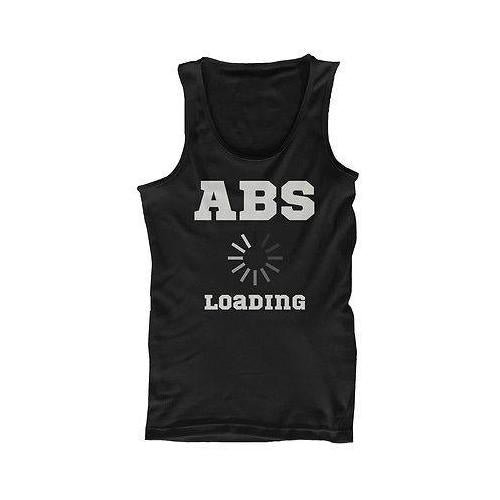 Men's Black Cotton Work Out Tank Top - Abs Loading