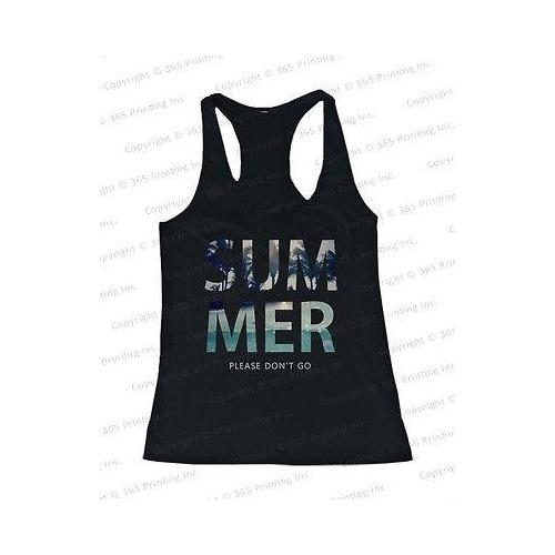 Women's Beach Tank Tops - SUMMER Please Don't Go (Racerback Style)